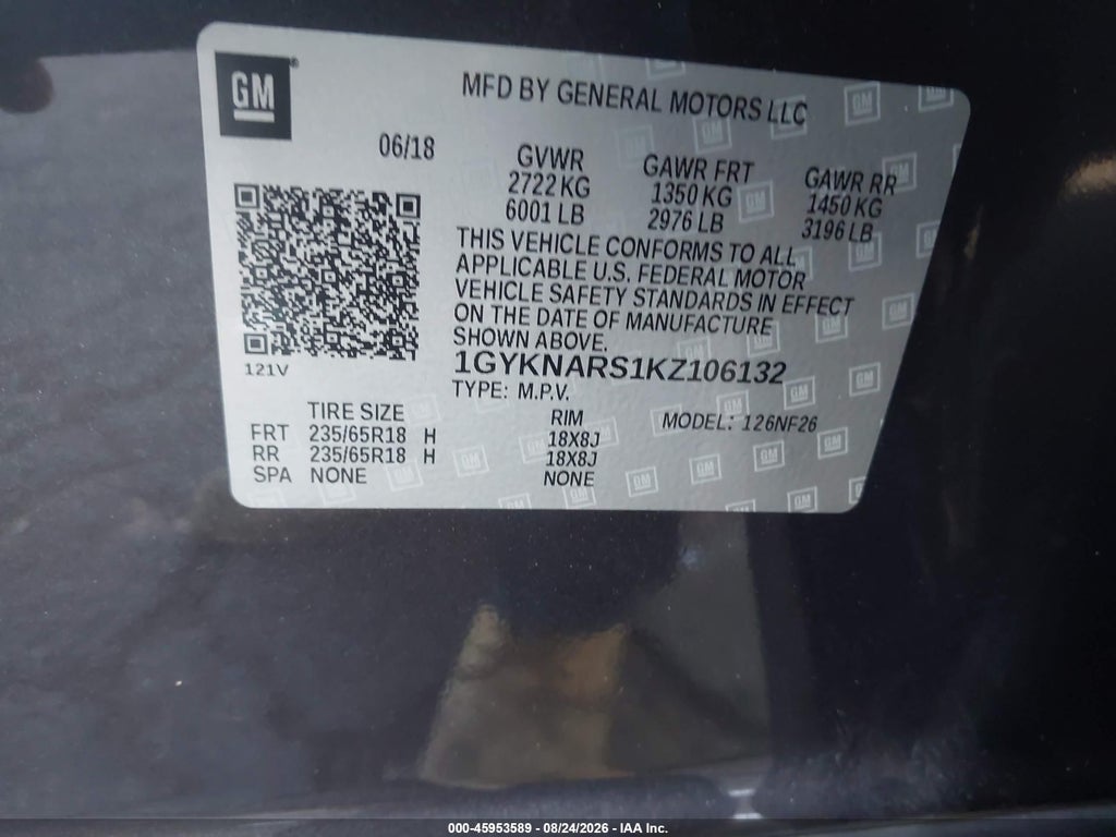 2019 Cadillac XT5 Standard photo 9