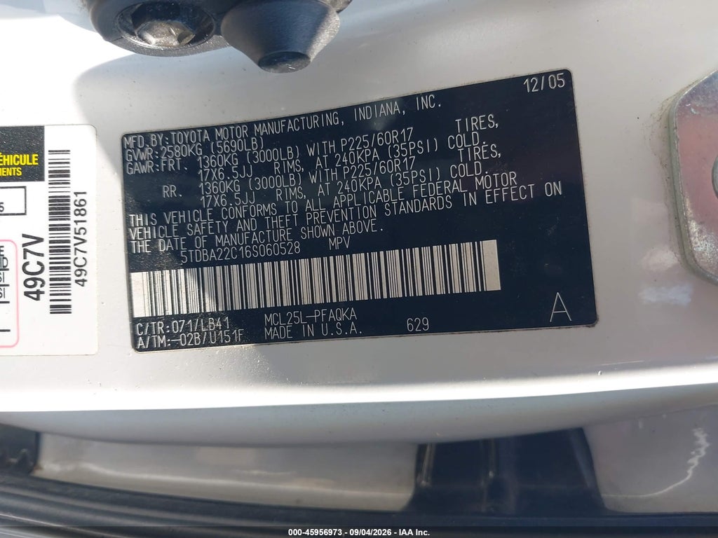 2006 Toyota Sienna XLE photo 9