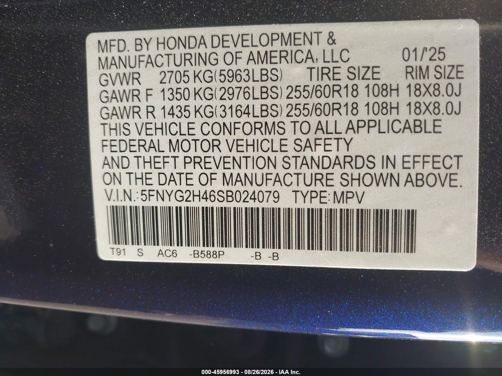 2025 Honda Pilot EX-L photo 9