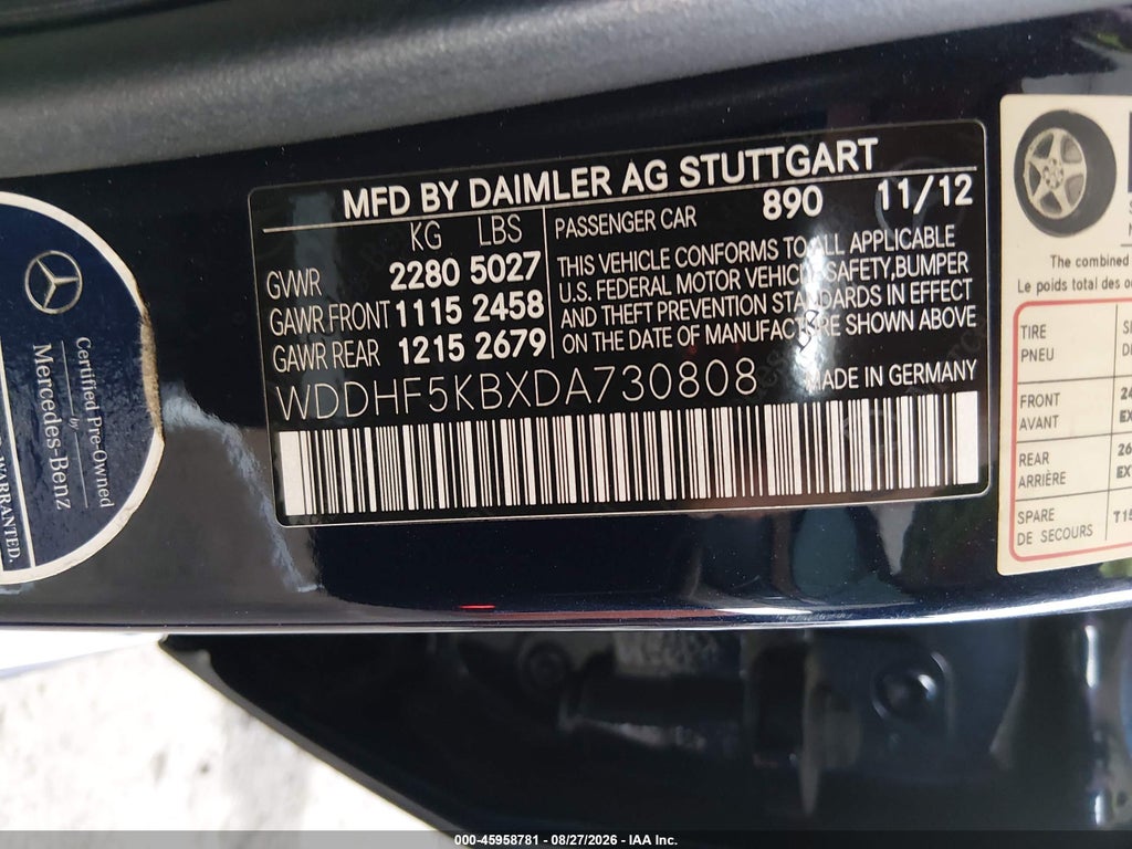 2013 Mercedes-Benz E 350 photo 9