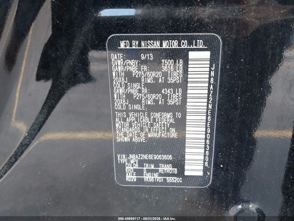 2014 Infiniti QX80 photo 9