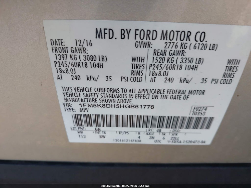 2017 Ford Explorer XLT photo 9