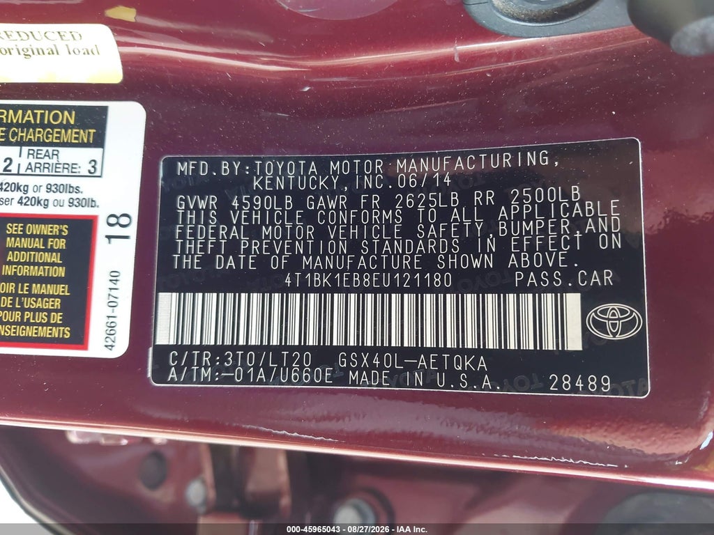 2014 Toyota Avalon XLE Touring photo 9