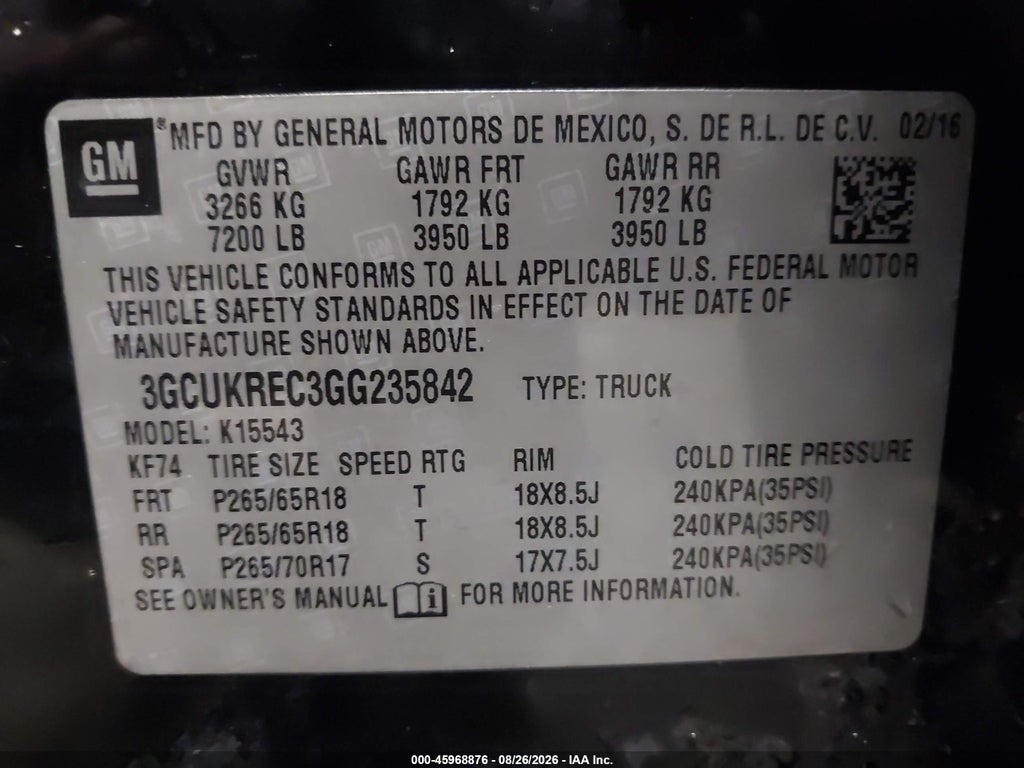 2016 Chevrolet Silverado 1500 LT photo 9