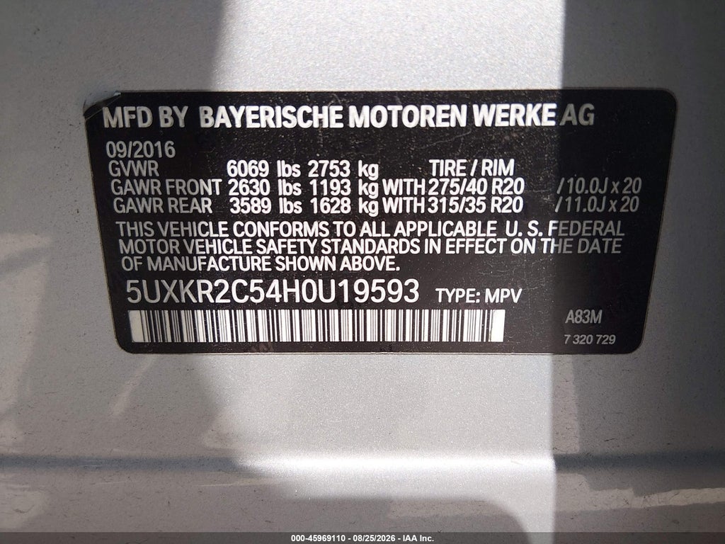 2017 BMW X5 SDRIVE35I photo 9