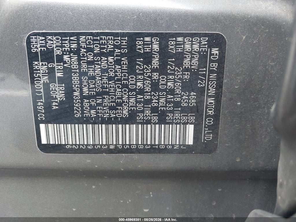 2023 Nissan Rogue SV Intelligent AWD photo 9