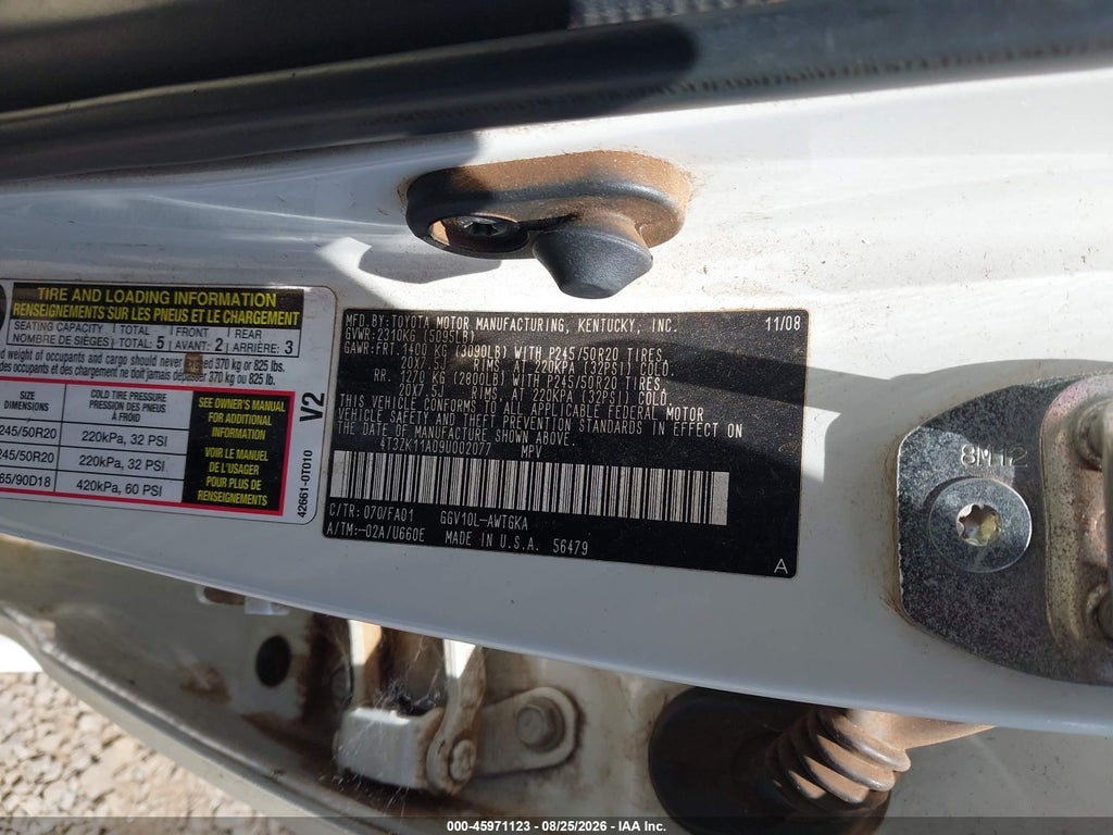 2009 Toyota Venza Base V6 photo 9