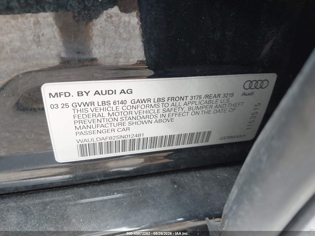 2025 Audi A8 L 55 Tfsi Quattro Tiptronic photo 9