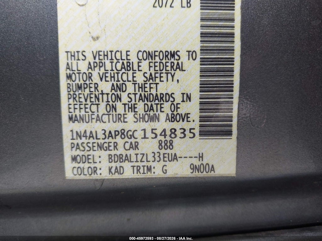 2016 Nissan Altima 2.5 SV photo 9