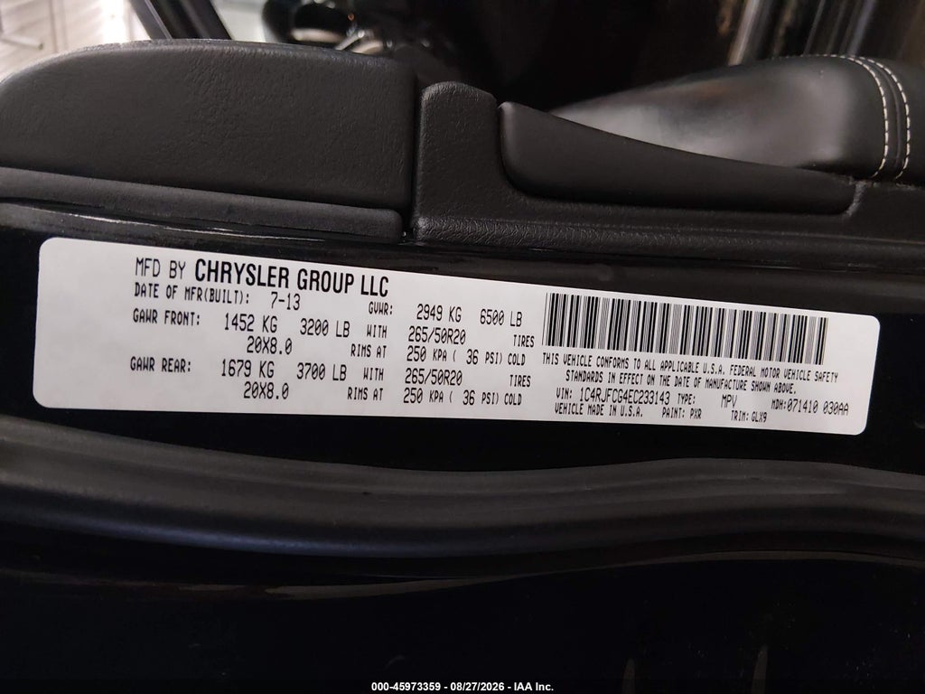 2014 Jeep Grand Cherokee Overland photo 9