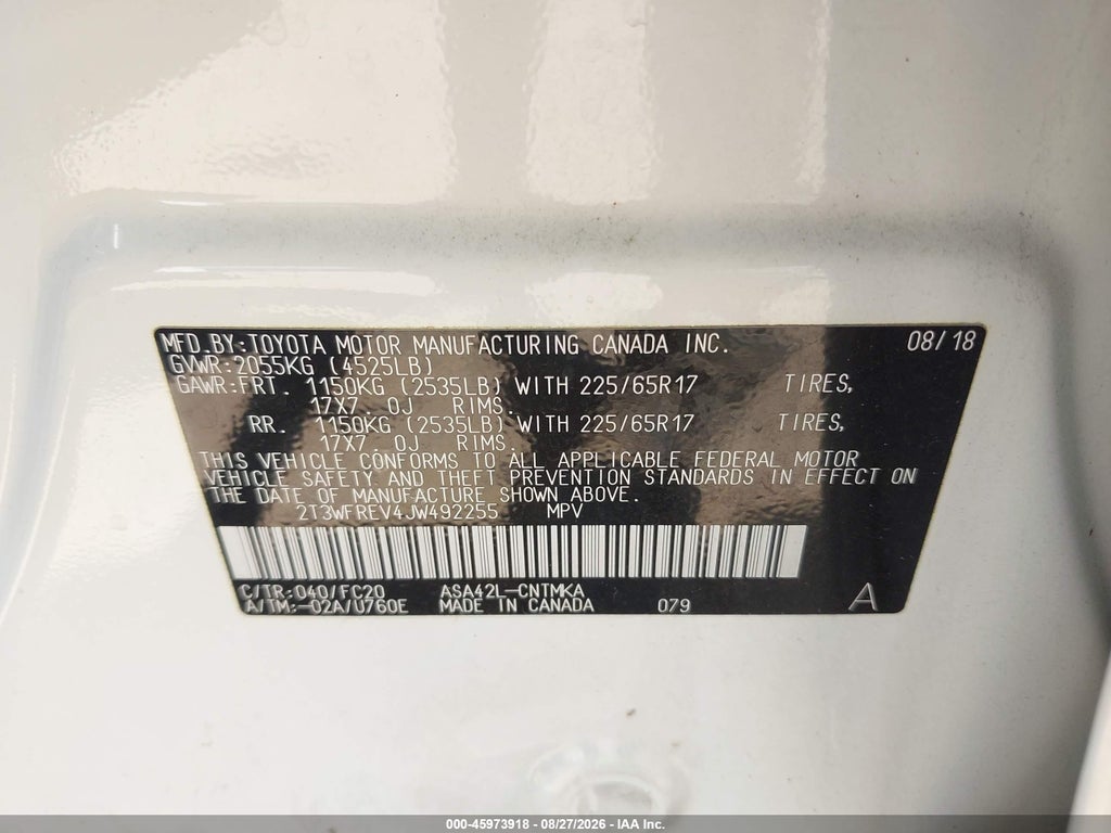 2018 Toyota RAV4 XLE photo 9