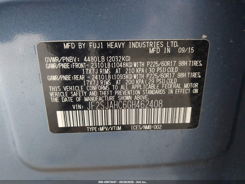2016 Subaru Forester 2.5I Limited photo 9
