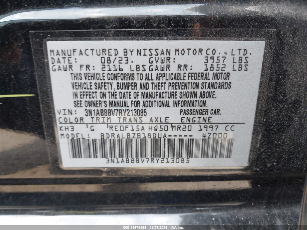 2024 Nissan Sentra S Xtronic CVT photo 9