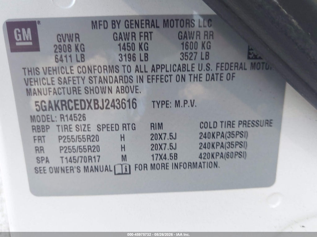 2011 Buick Enclave 2XL photo 9