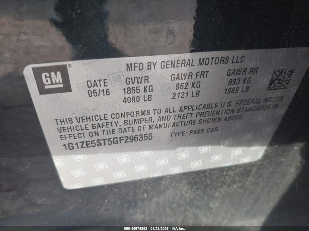 2016 Chevrolet Malibu 1LT photo 9