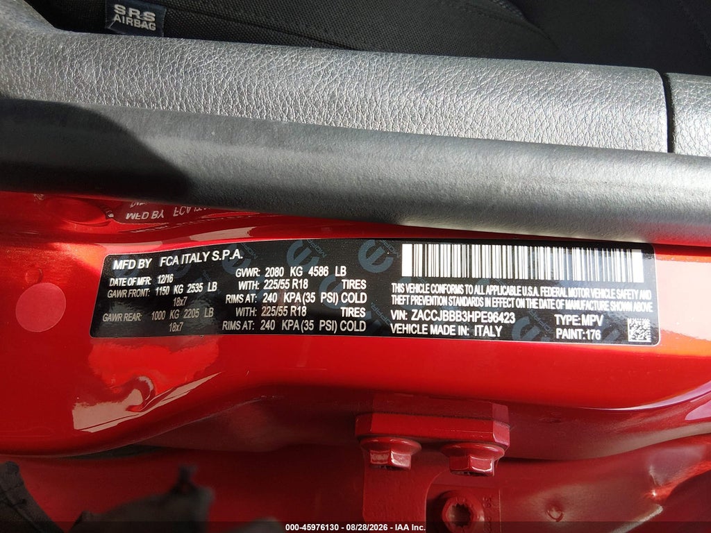 2017 Jeep Renegade Latitude 4X4 photo 9