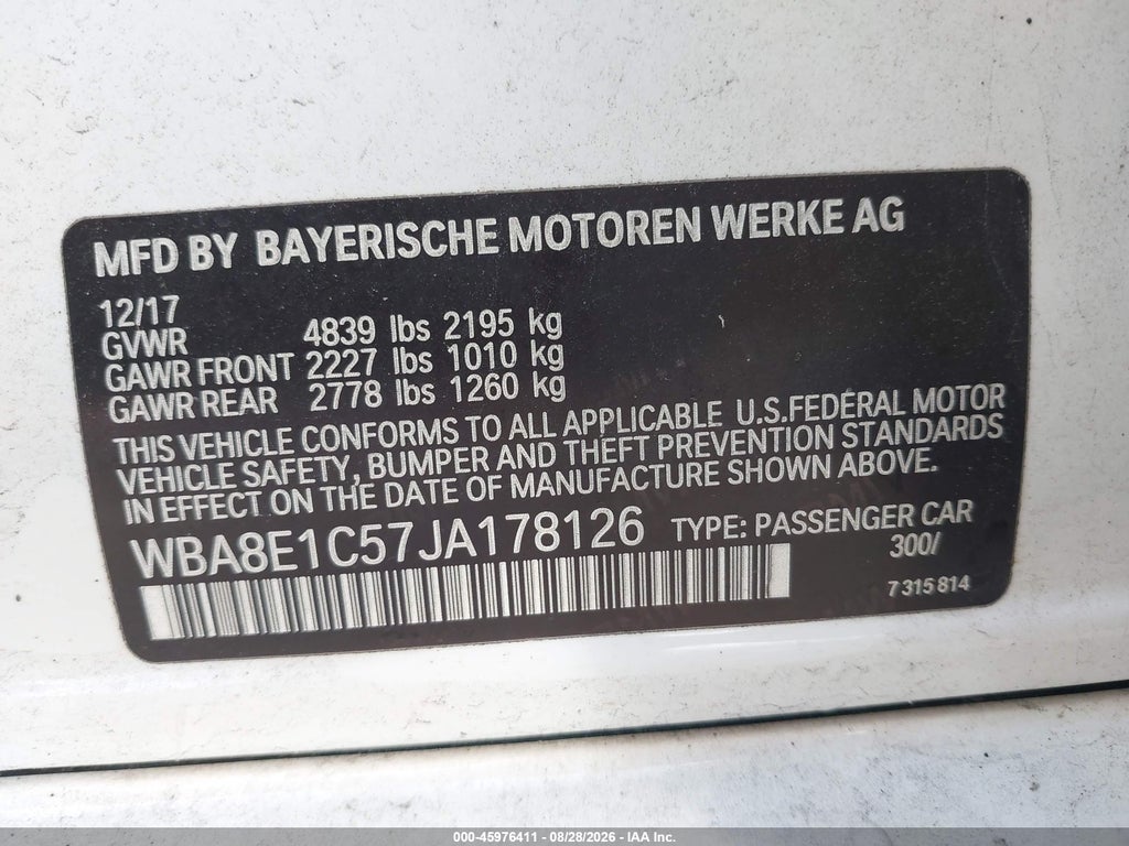2018 BMW 330E Iperformance photo 9
