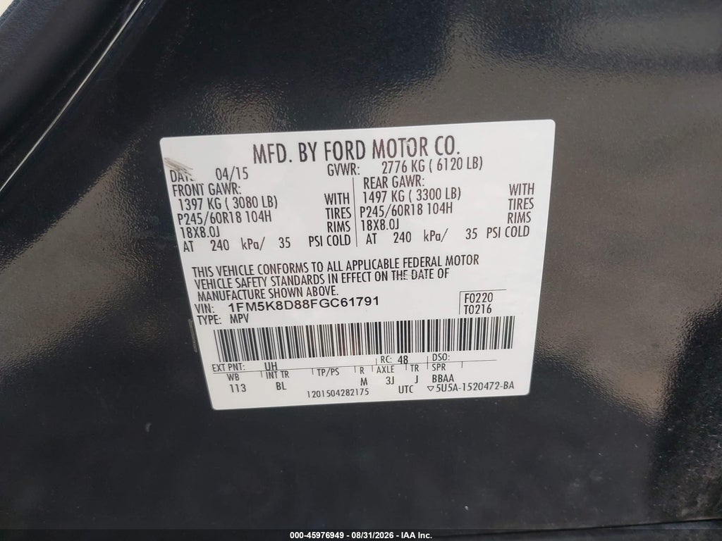 2015 Ford Explorer XLT photo 9
