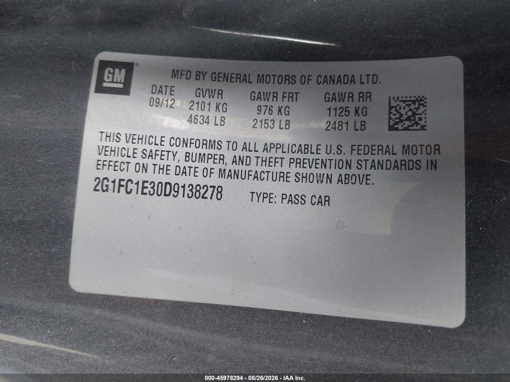 2013 Chevrolet Camaro 2LT photo 9
