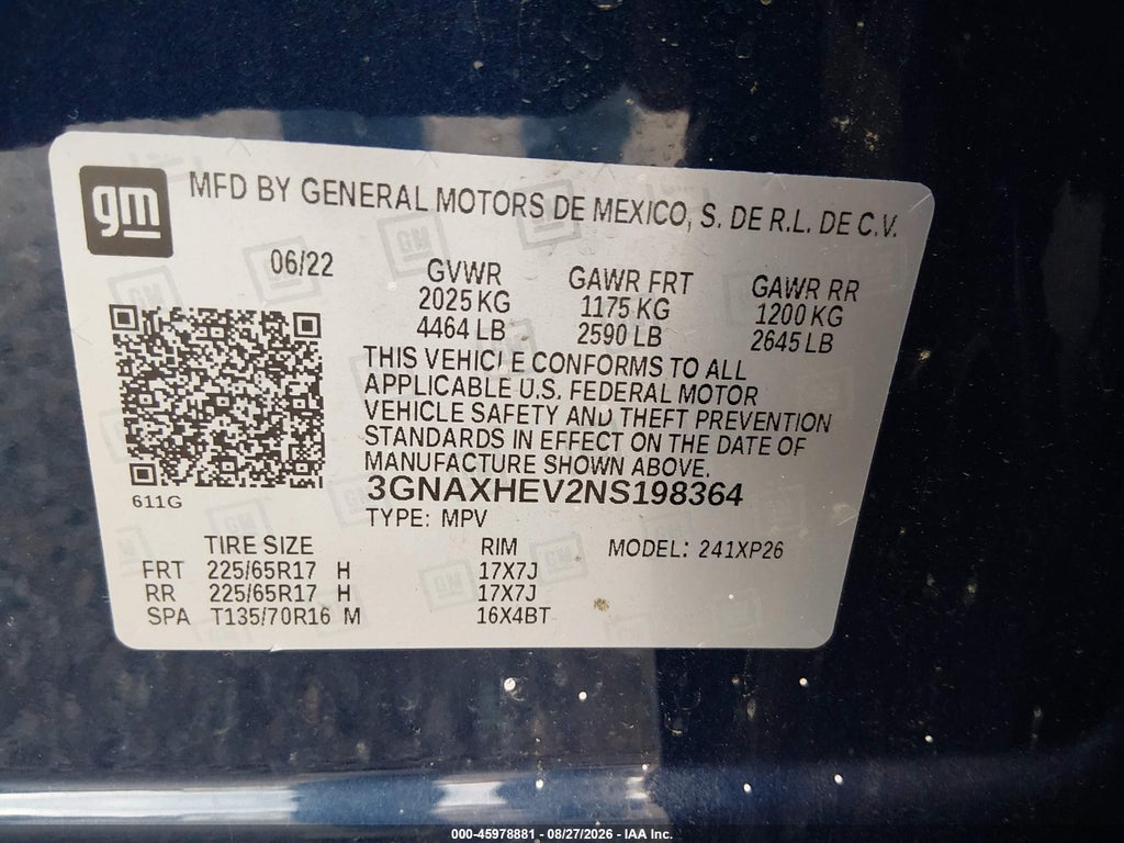 2022 Chevrolet Equinox FWD LS photo 9