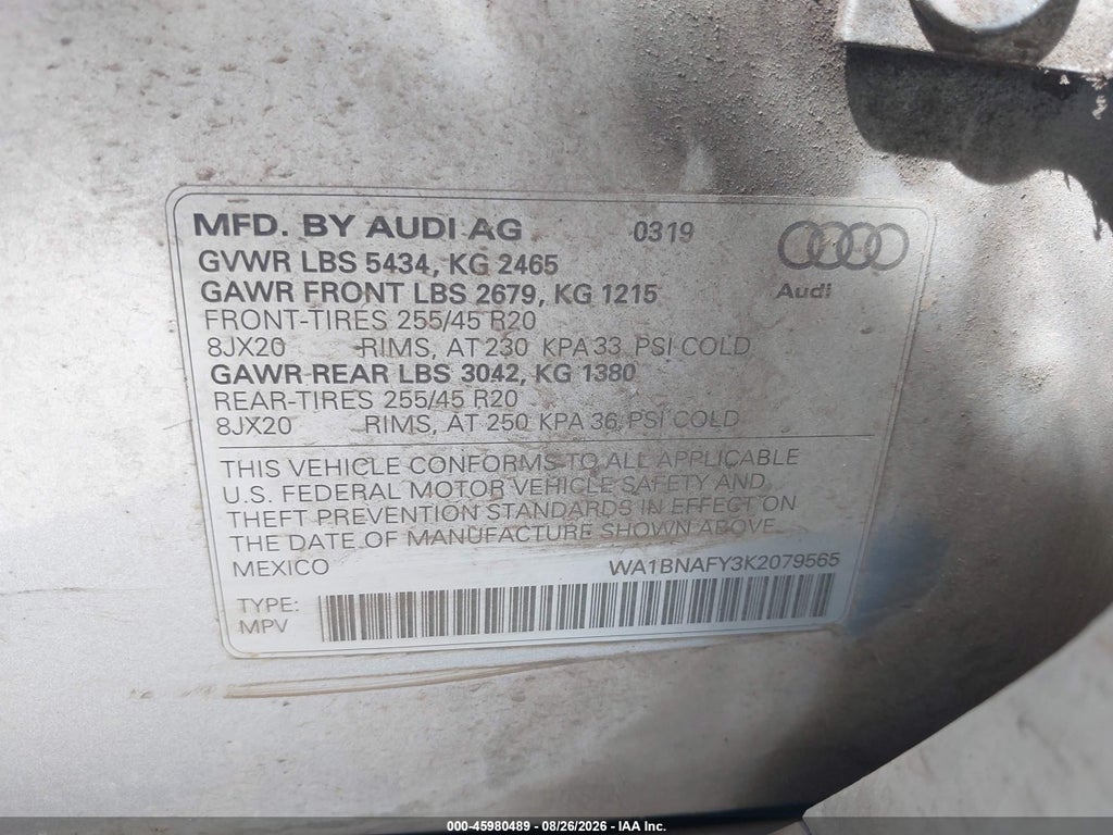 2019 Audi Q5 45 Premium photo 9