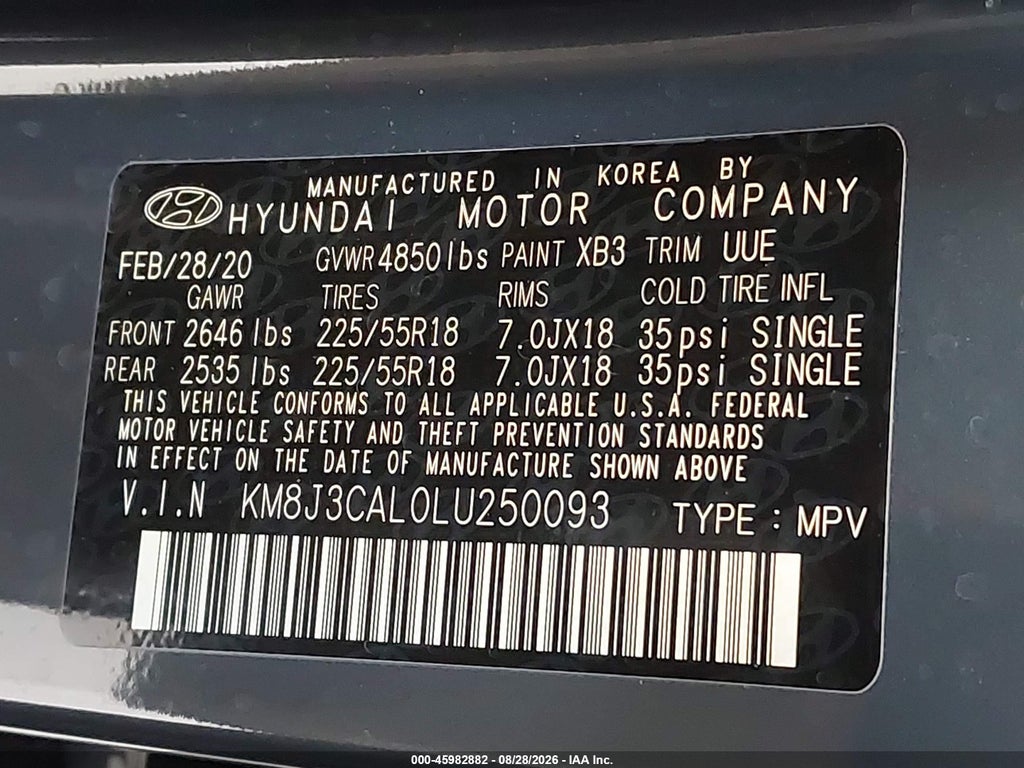2020 Hyundai Tucson SEL photo 9