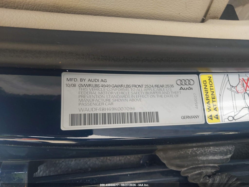2009 Audi A4 2.0T Special Edition photo 9