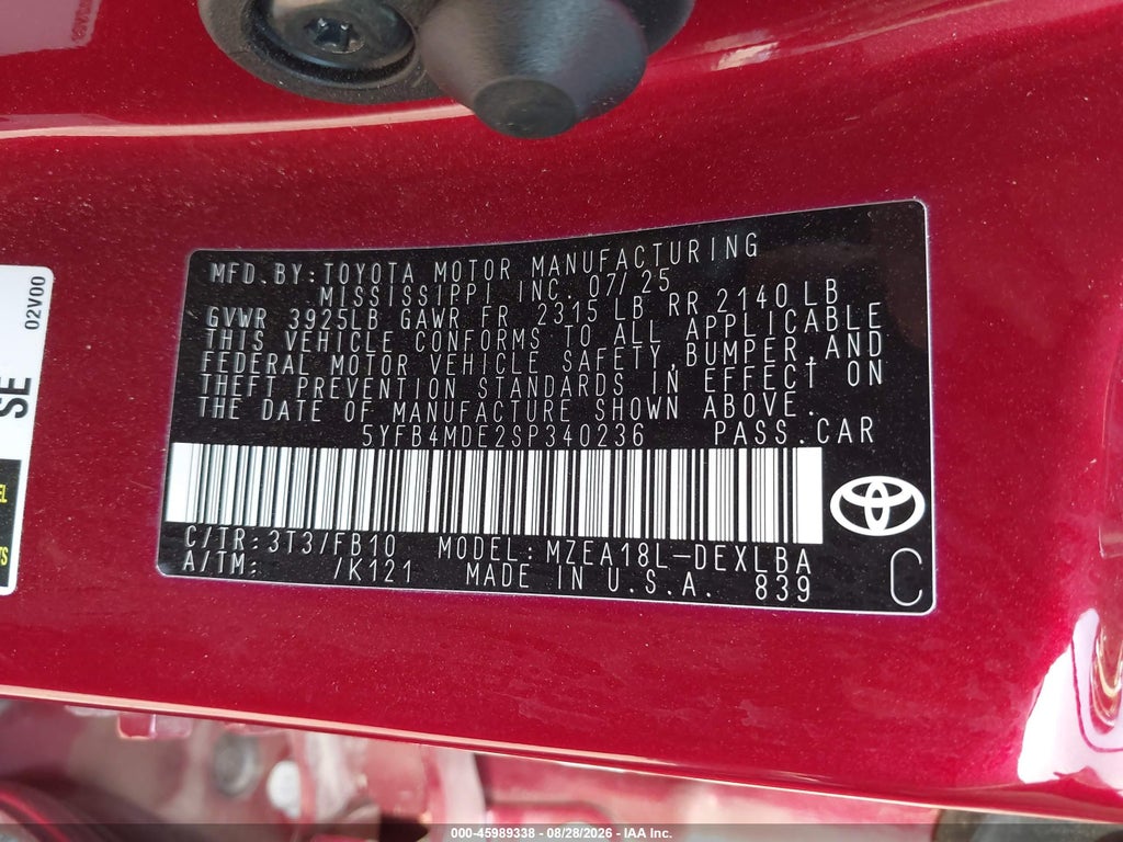 2025 Toyota Corolla LE photo 9