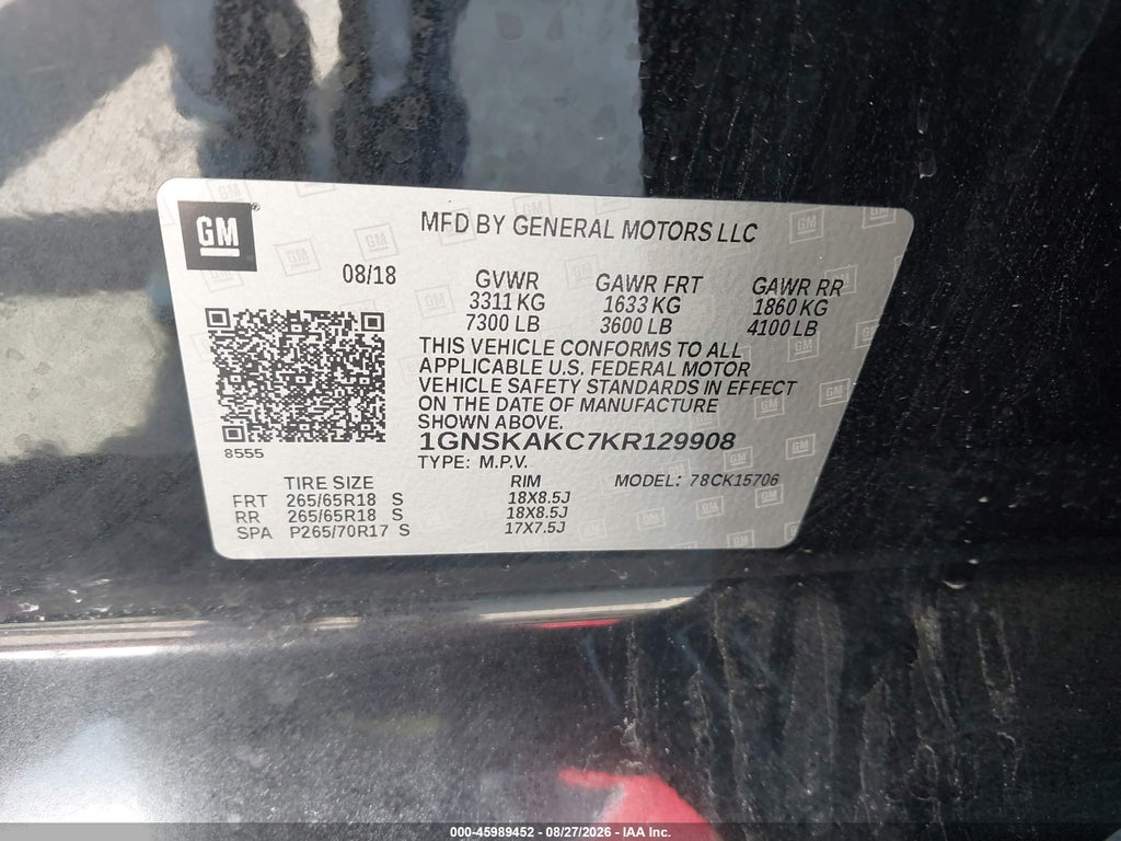 2019 Chevrolet Tahoe LS photo 9