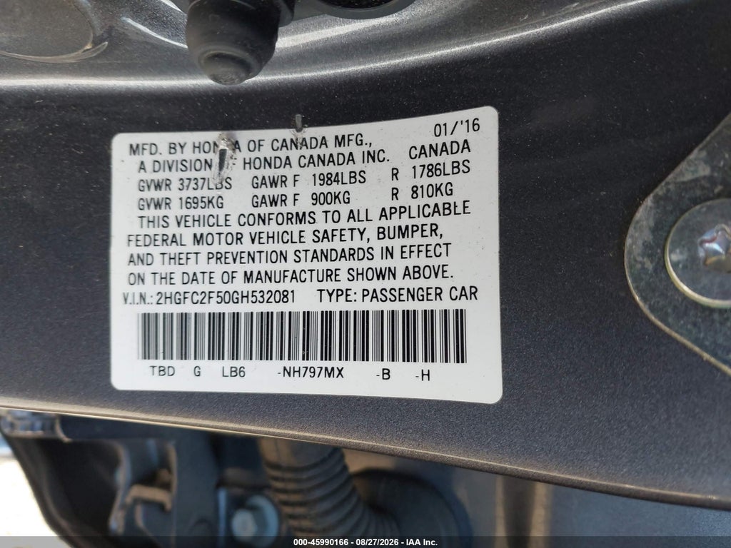 2016 Honda Civic LX photo 9