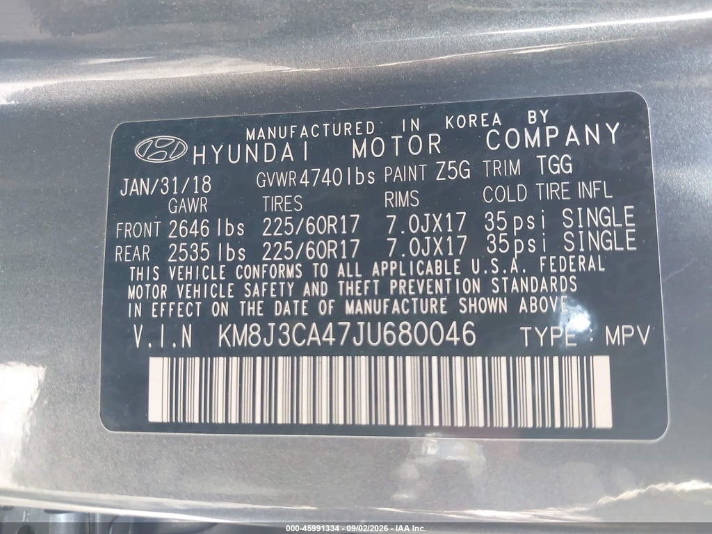2018 Hyundai Tucson SEL photo 9