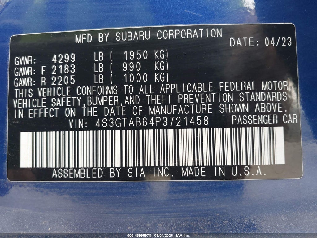 2023 Subaru Impreza Base 5-Door photo 9