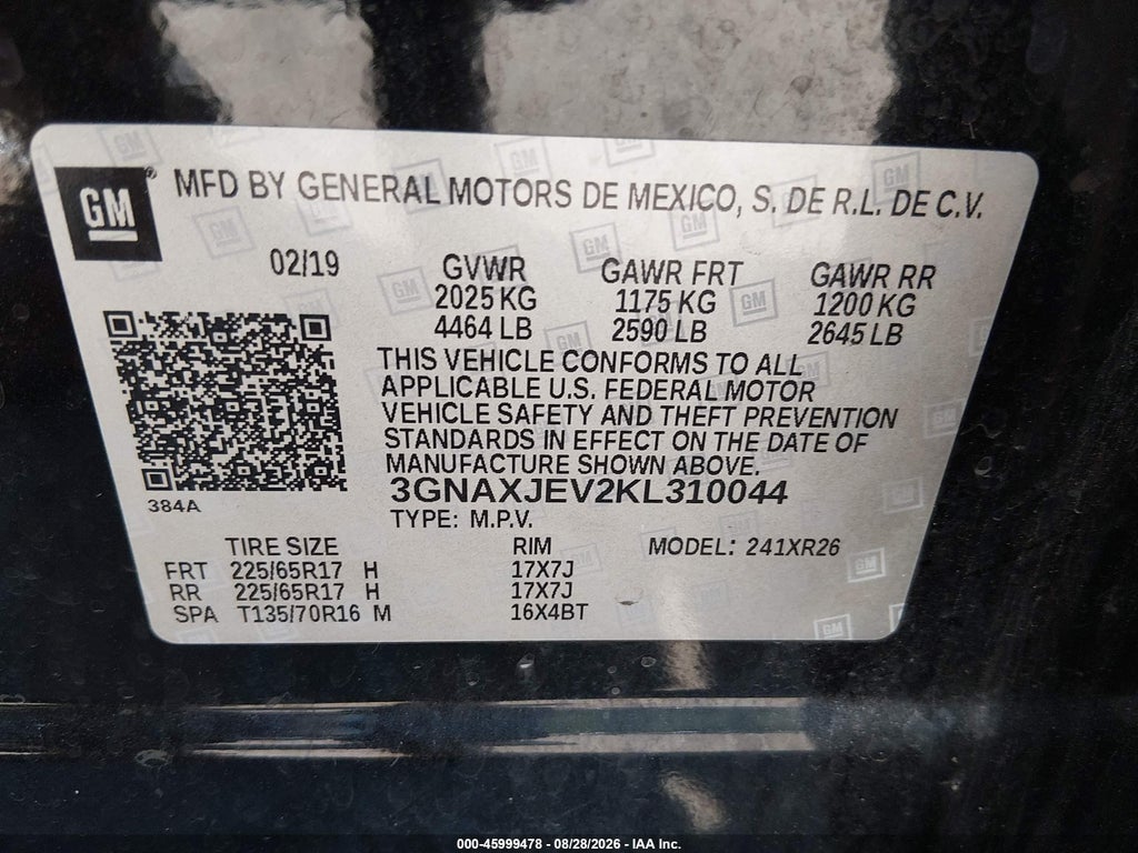 2019 Chevrolet Equinox LT photo 9