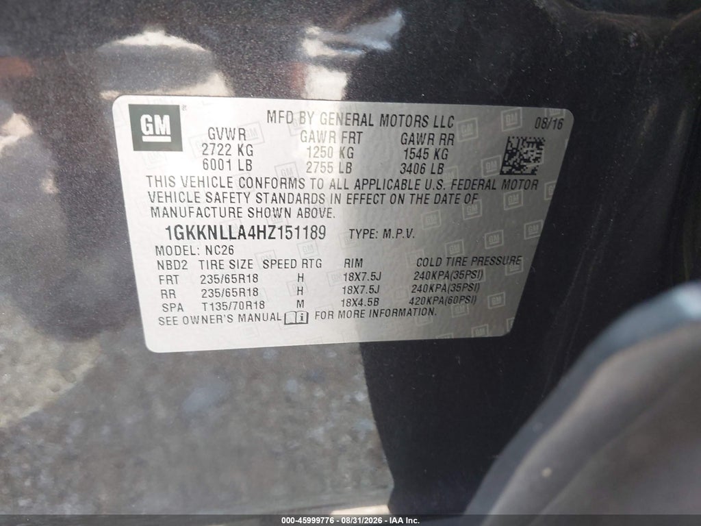 2017 GMC Acadia SLE-2 photo 9