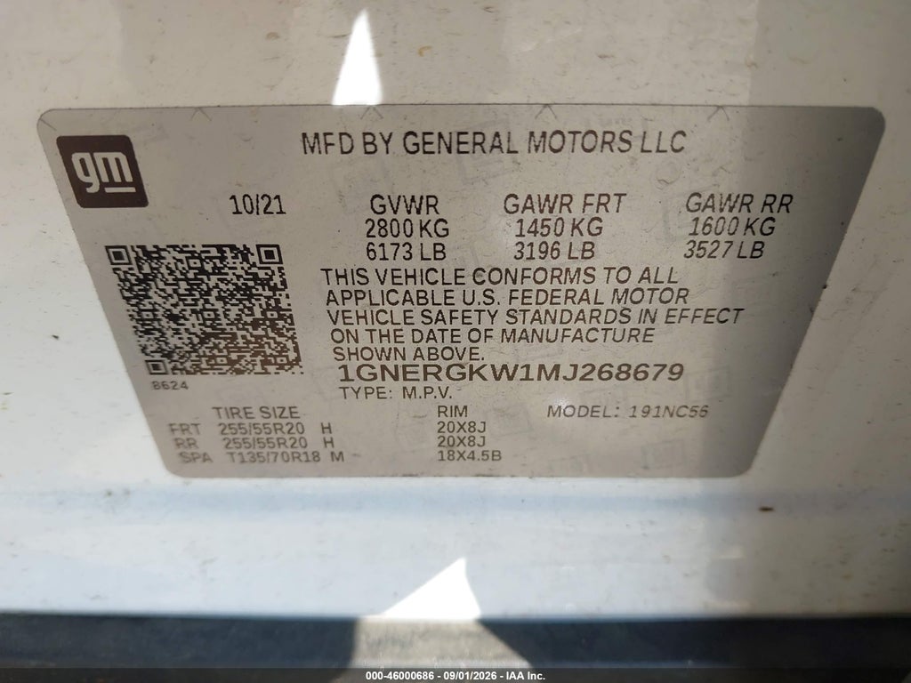 2021 Chevrolet Traverse FWD LT Cloth photo 9