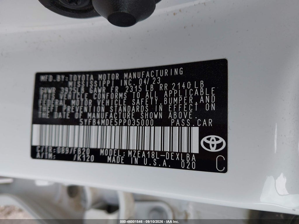 2023 Toyota Corolla LE photo 9