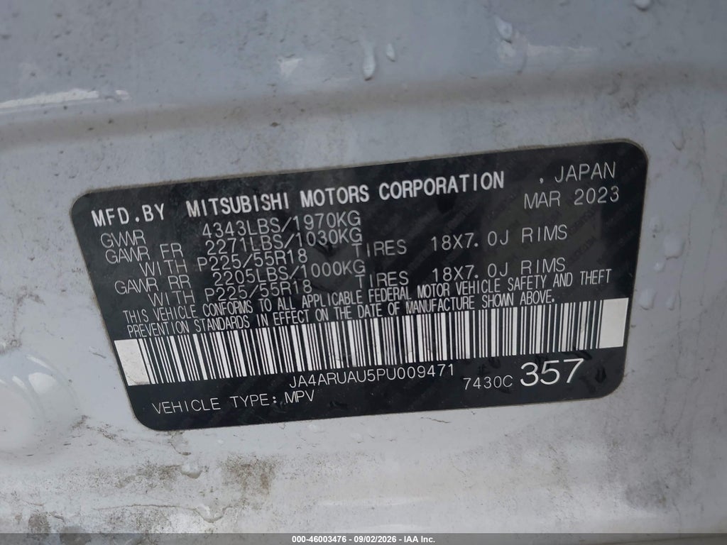 2023 Mitsubishi Outlander Sport 2.0 Ralliart AWC photo 9