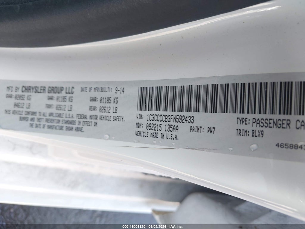 2015 Chrysler 200 C photo 9