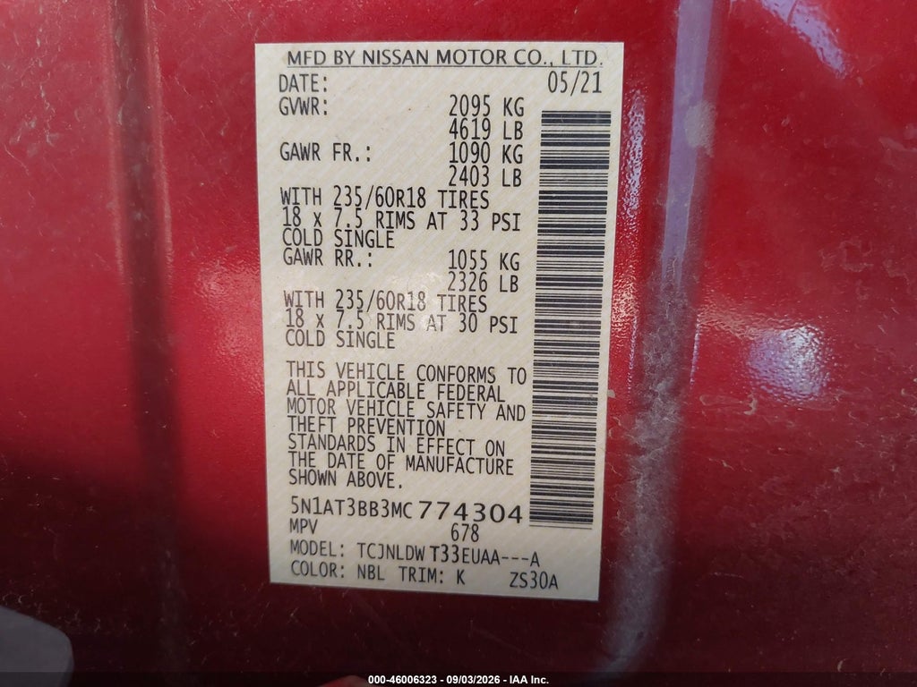 2021 Nissan Rogue SV Intelligent AWD photo 9
