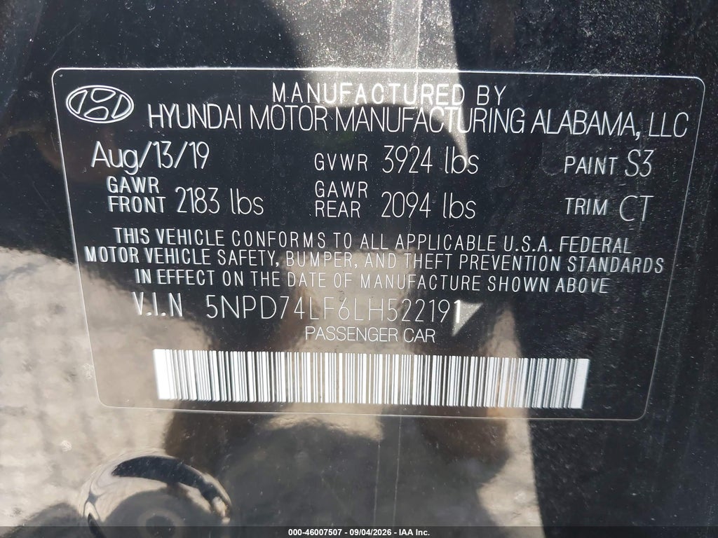 2020 Hyundai Elantra SE photo 9
