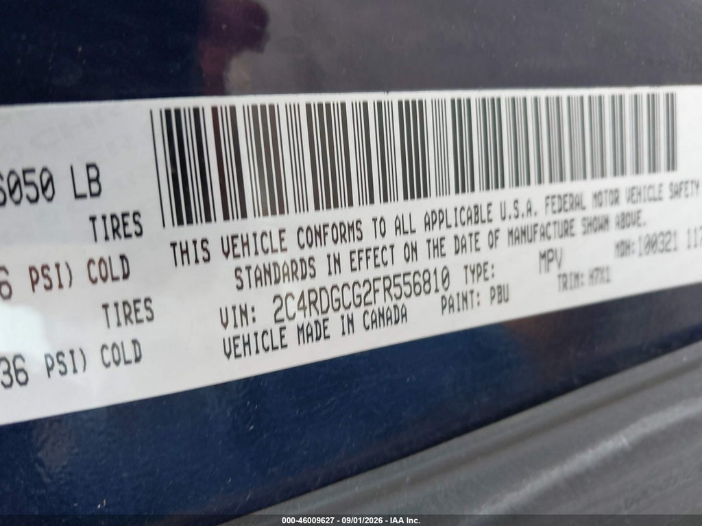 2015 Dodge Grand Caravan SXT photo 9