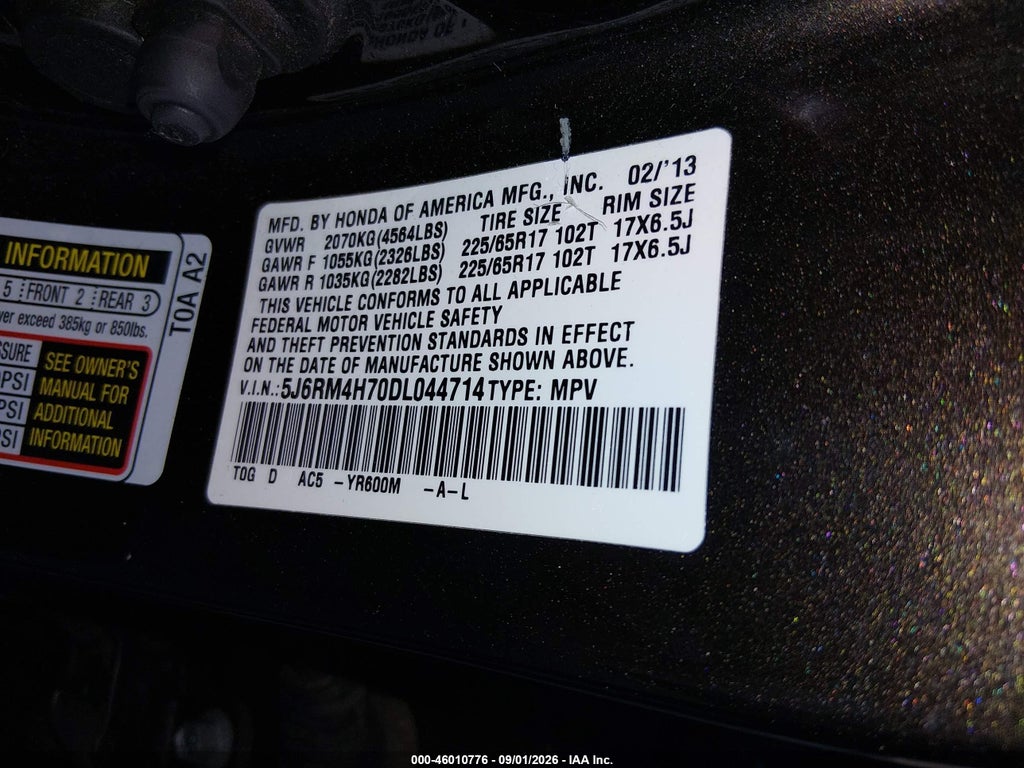 2013 Honda CR-V EX-L photo 9