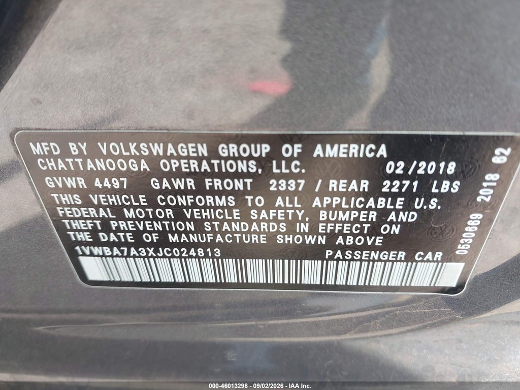 2018 Volkswagen Passat 2.0T SE photo 9
