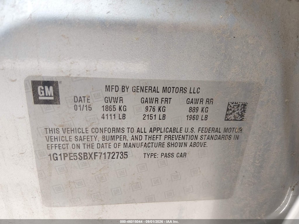 2015 Chevrolet Cruze 2LT Auto photo 9