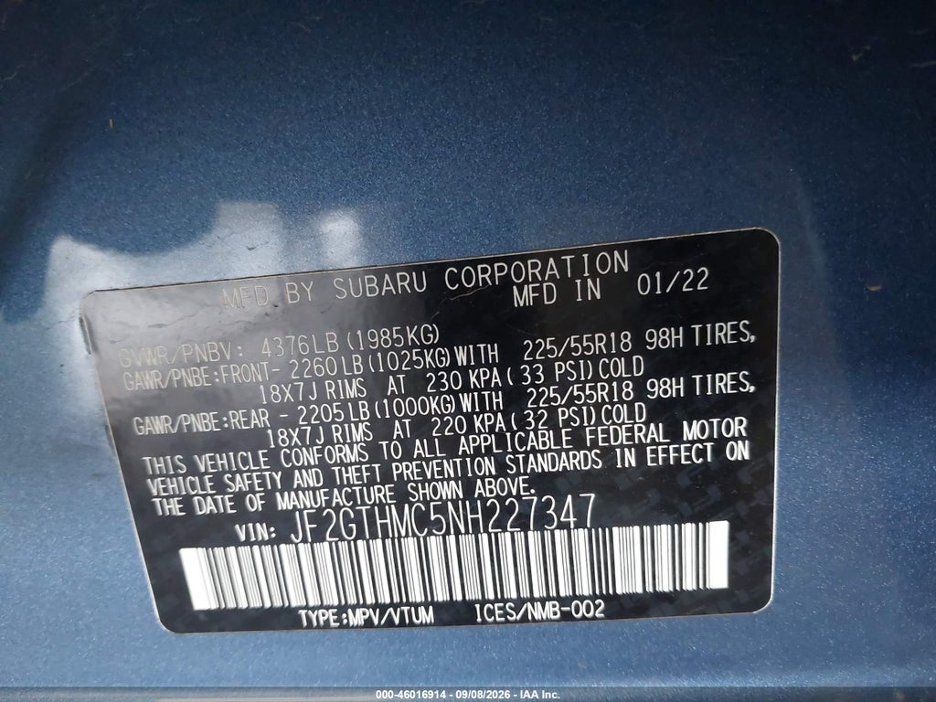 2022 Subaru Crosstrek Limited photo 9