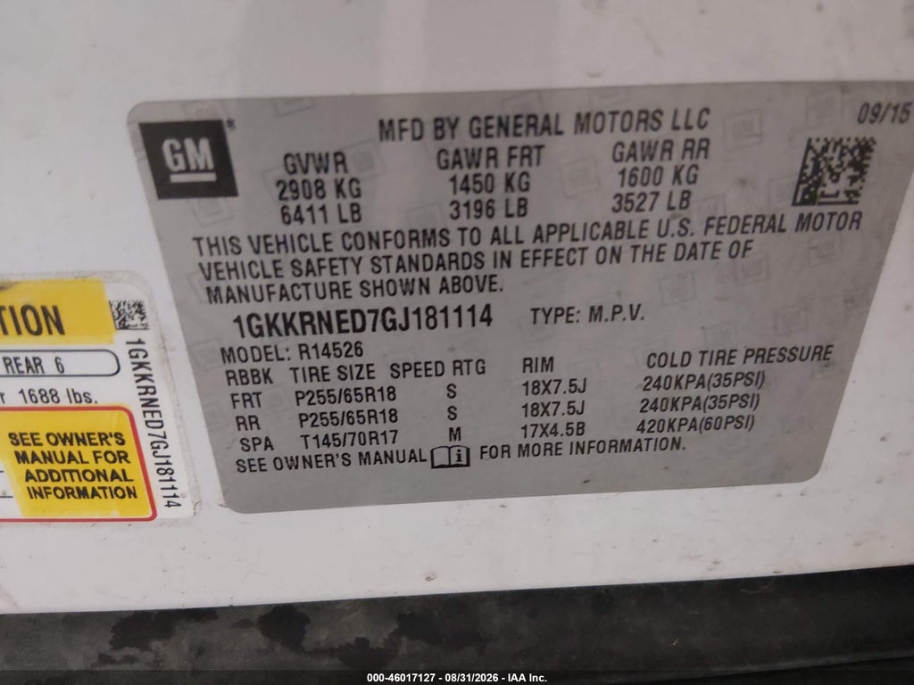 2016 GMC Acadia SLE-1 photo 9