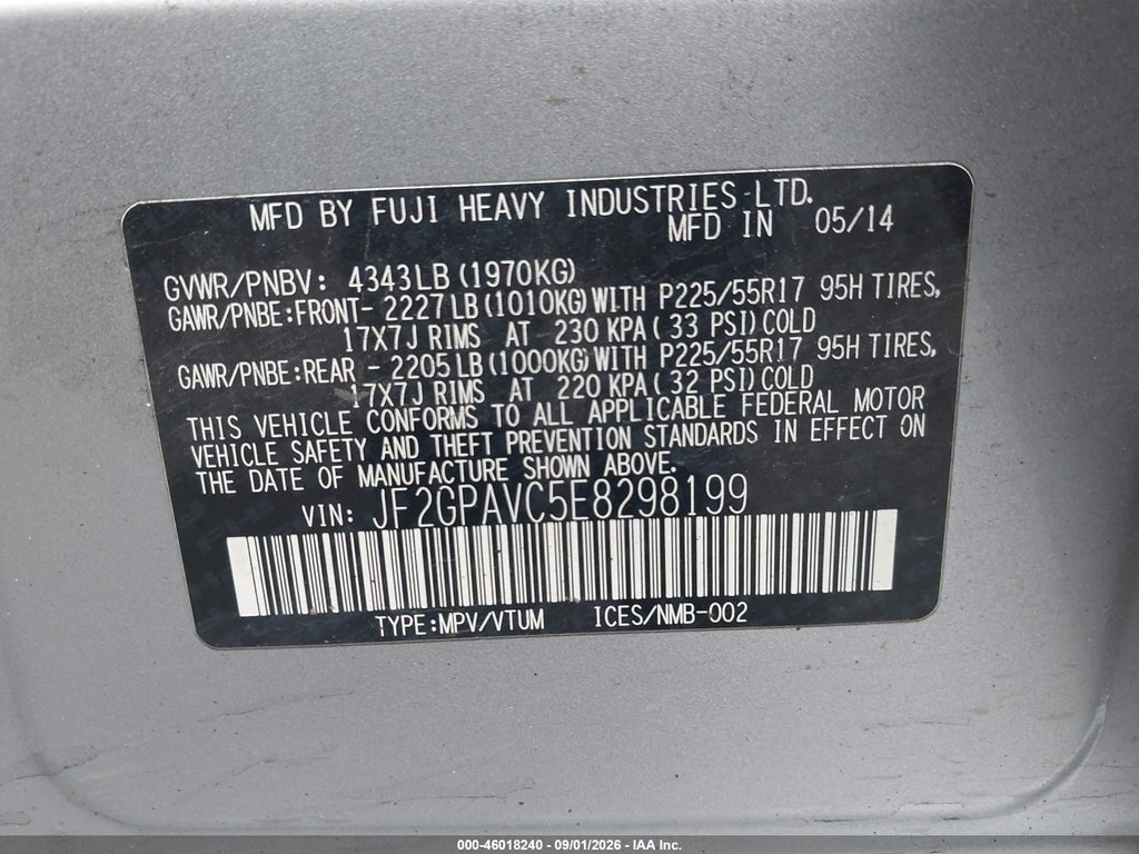 2014 Subaru XV Crosstrek 2.0I Premium photo 9