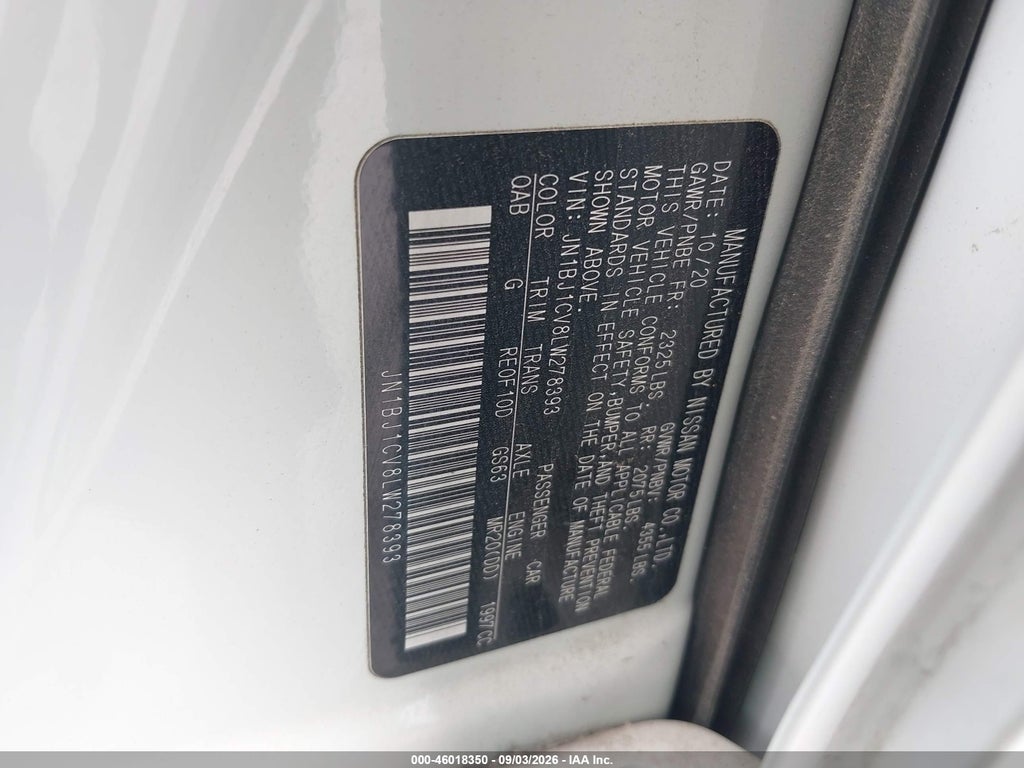 2020 Nissan Rogue Sport SL FWD Xtronic CVT photo 9
