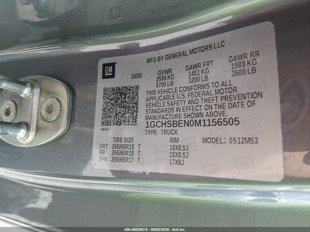 2021 Chevrolet Colorado 2WD Long Box WT photo 9