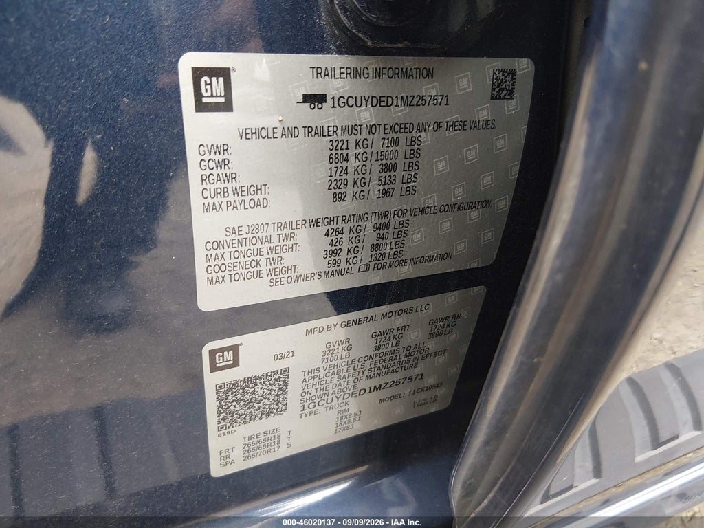 2021 Chevrolet Silverado 1500 4WD Short BED LT photo 9